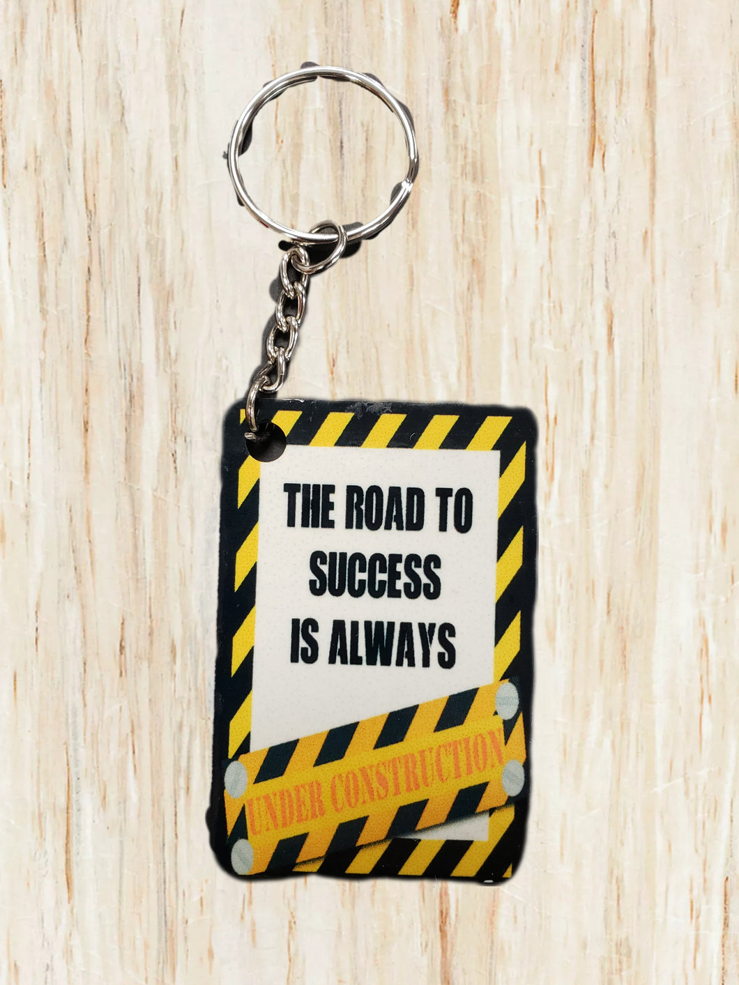 Key Chain Road to Success Under Construction
