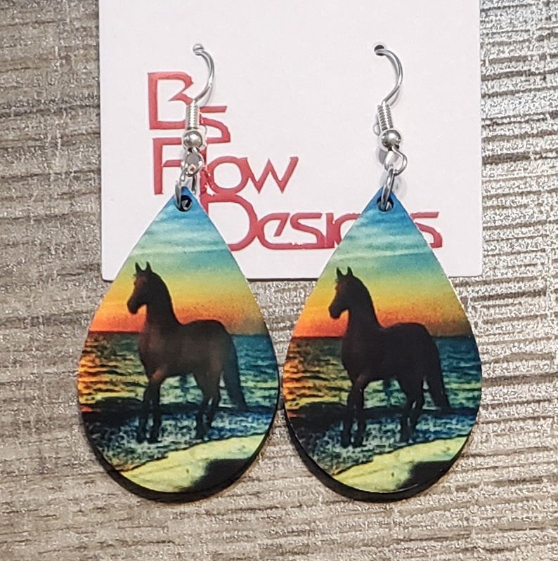 Horse G Earrings